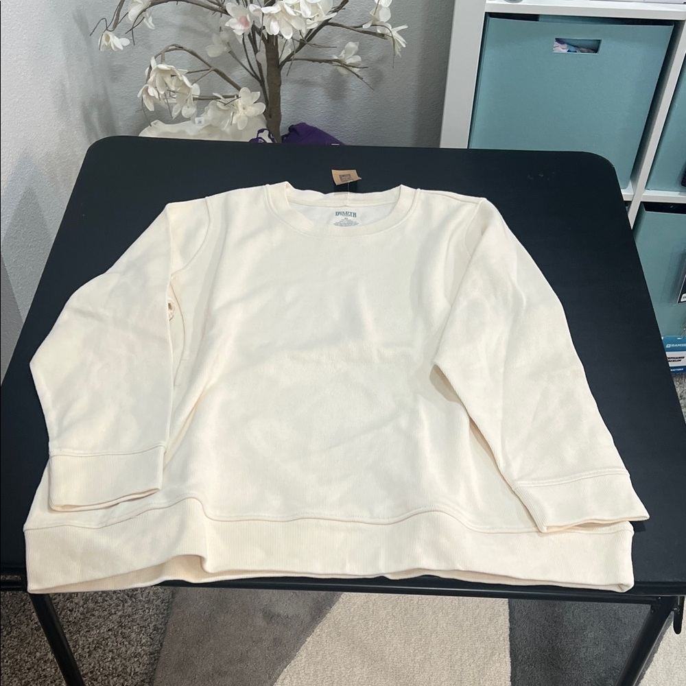 Duluth Trading Co Off-White Sweatshirt